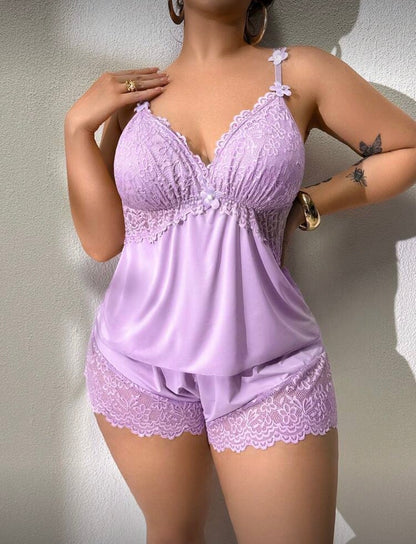 Pijama malva 4XL lila