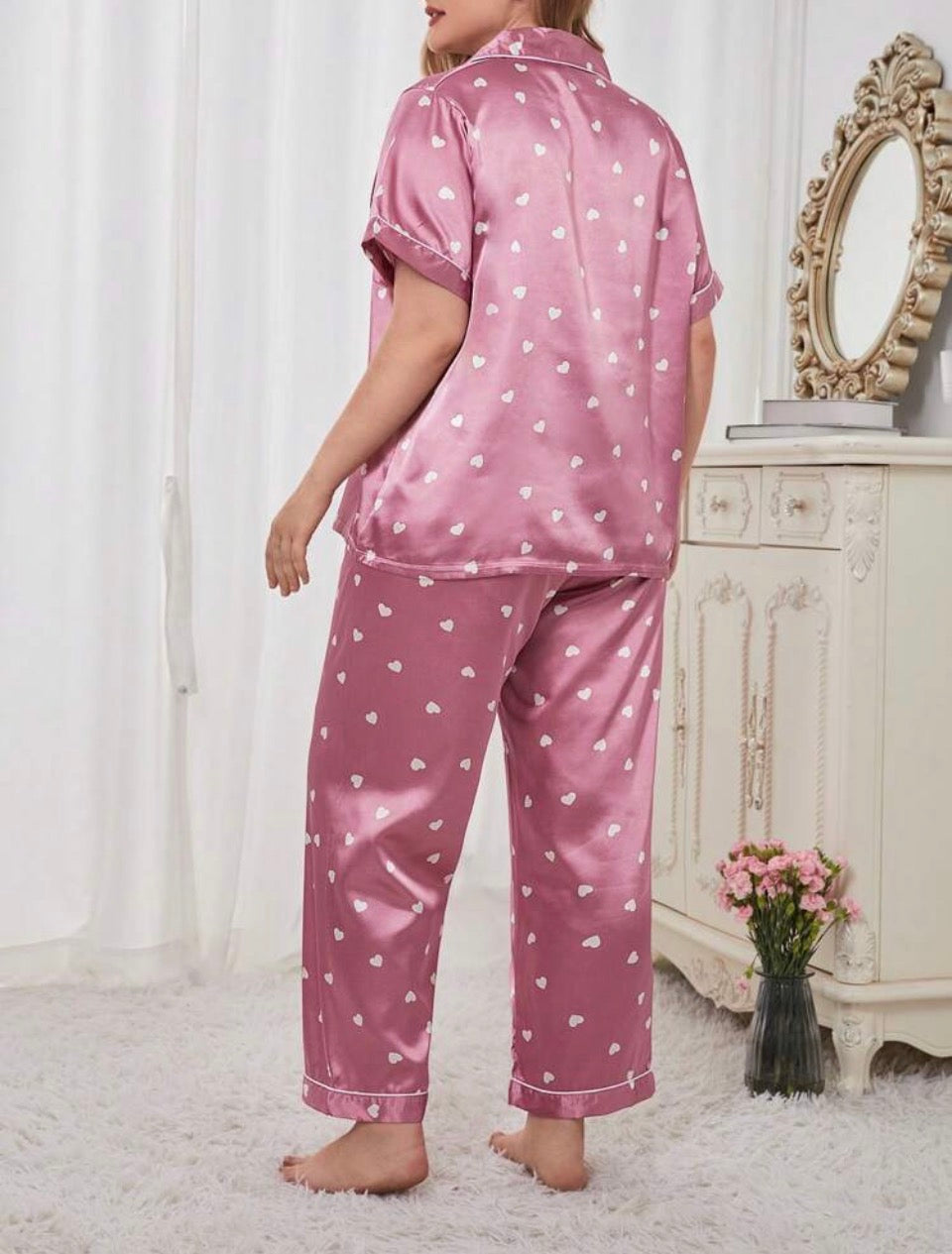 Pijama satén 5XL
