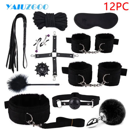 Kits BDSM negro 12pcs