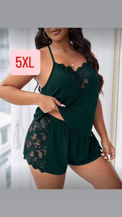 Pijama verde 5XL