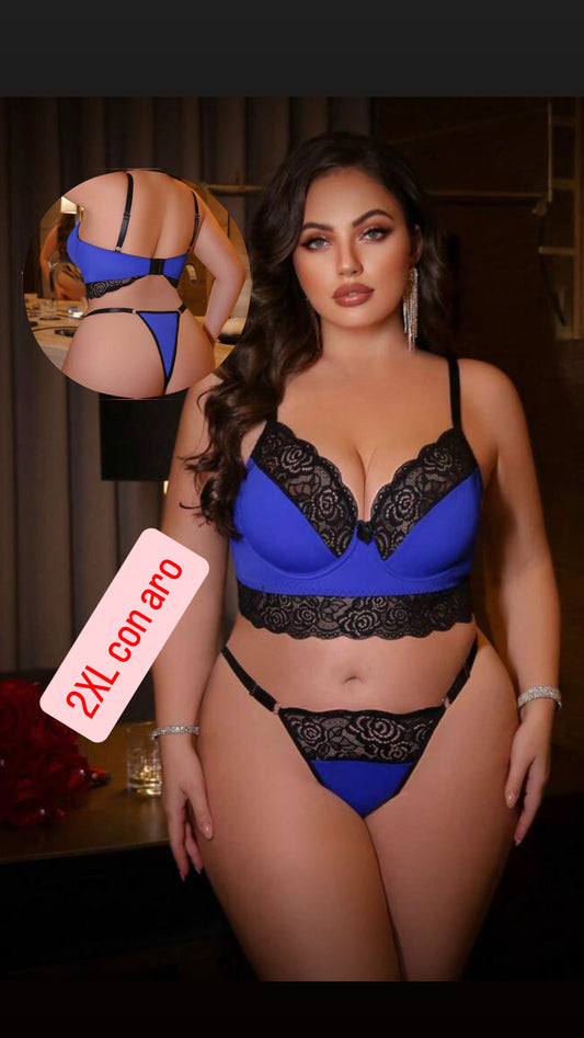 Conjunto azul fuerte 2XL