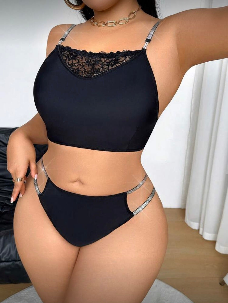 Conjunto negro XL (chico 46)