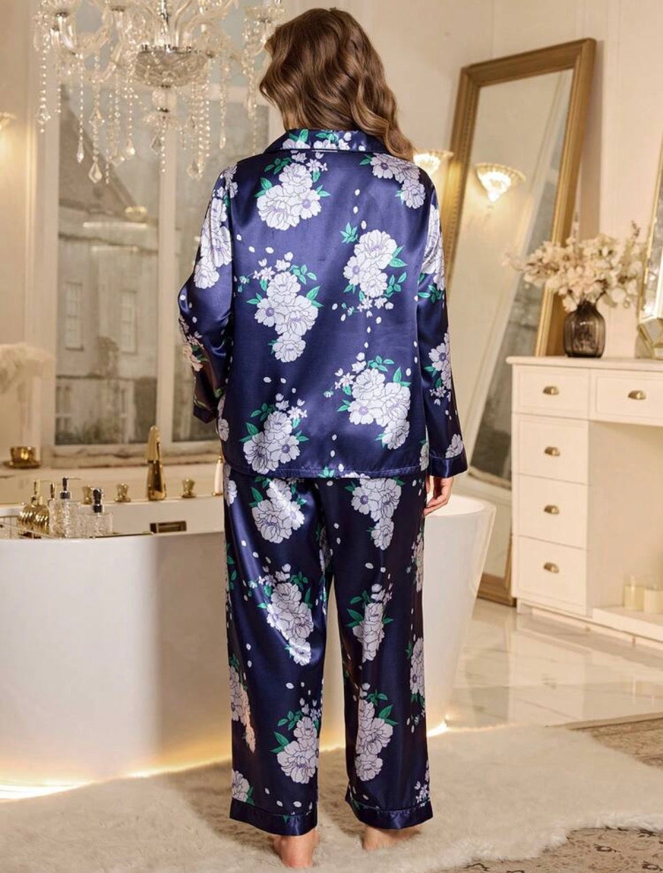 Pijama satén 4XL