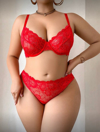 Conjunto rojo XL con aro