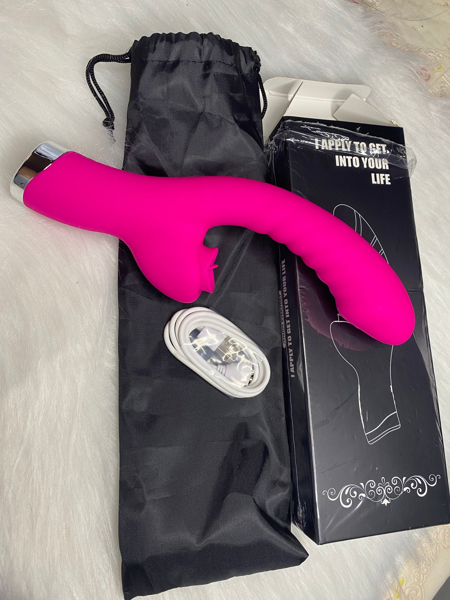 Vibrador 2 en 1 con lenguita
