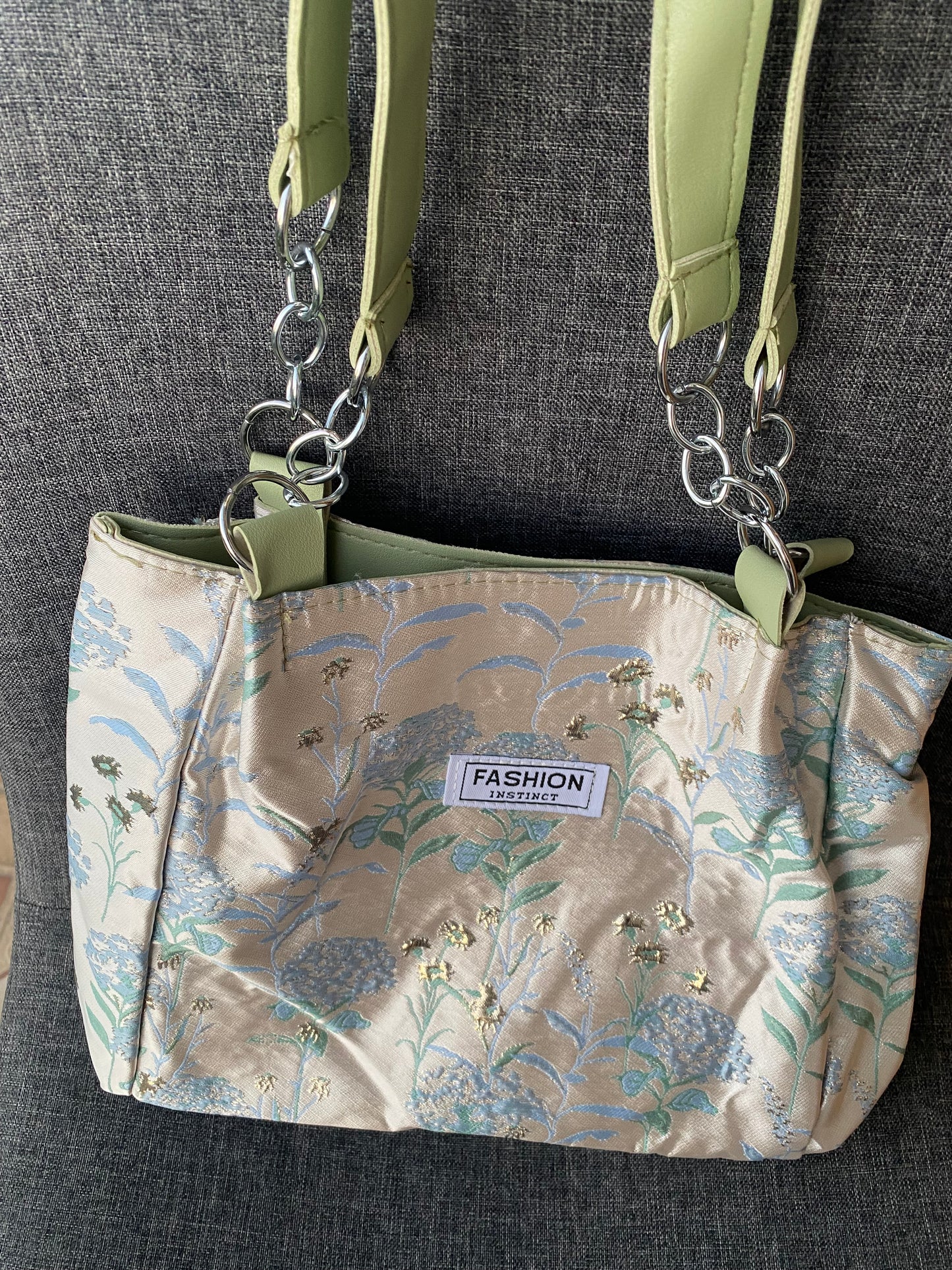 Bolso floral verde