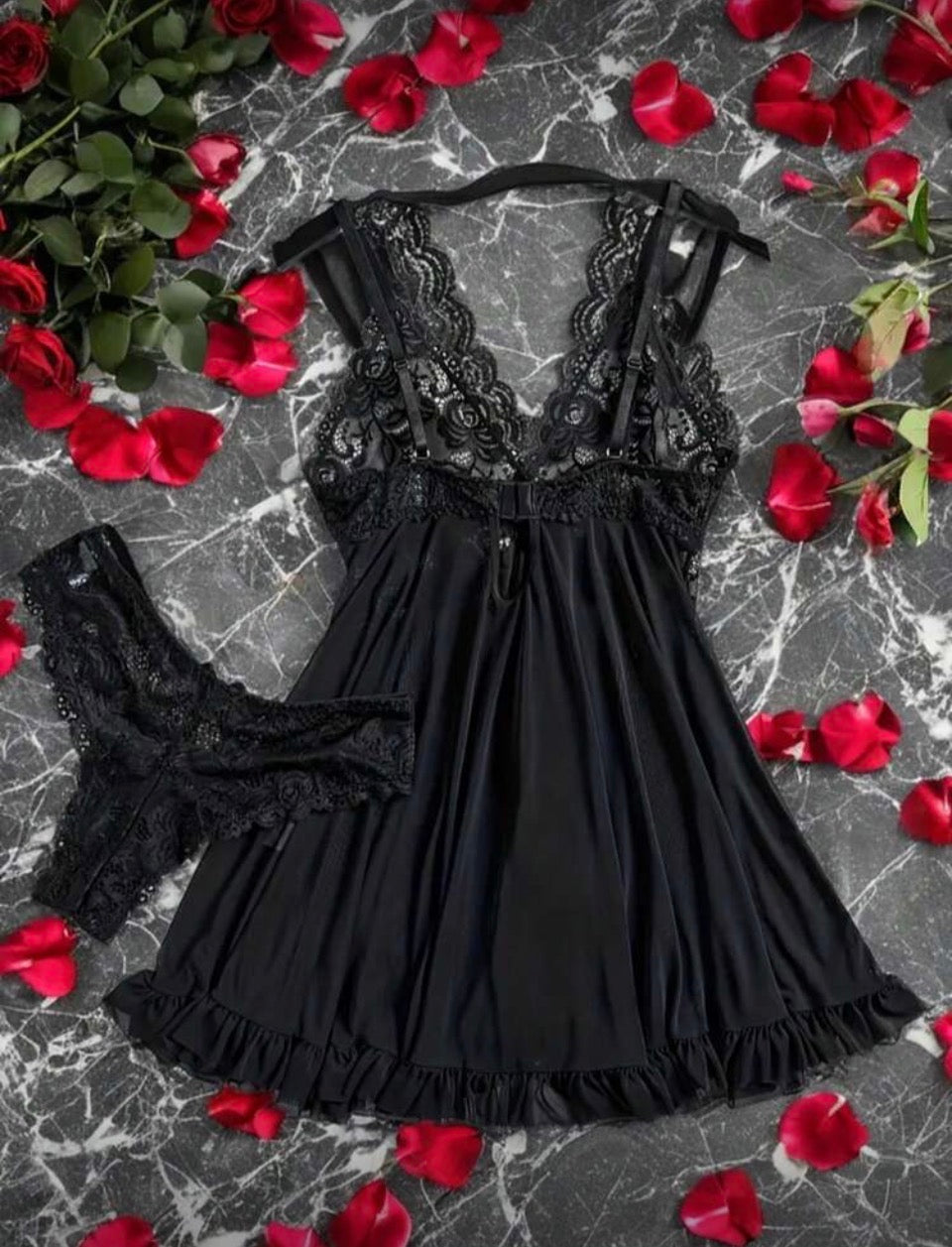 Babydoll negro XL