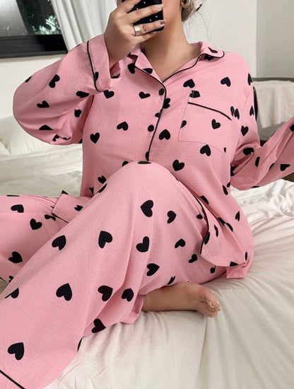 Pijama rosa 4XL