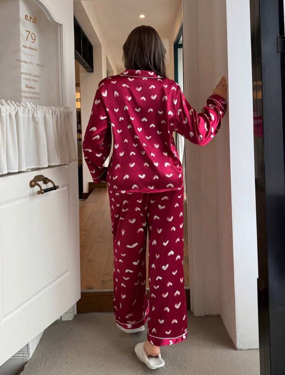 Pijama 4XL satén