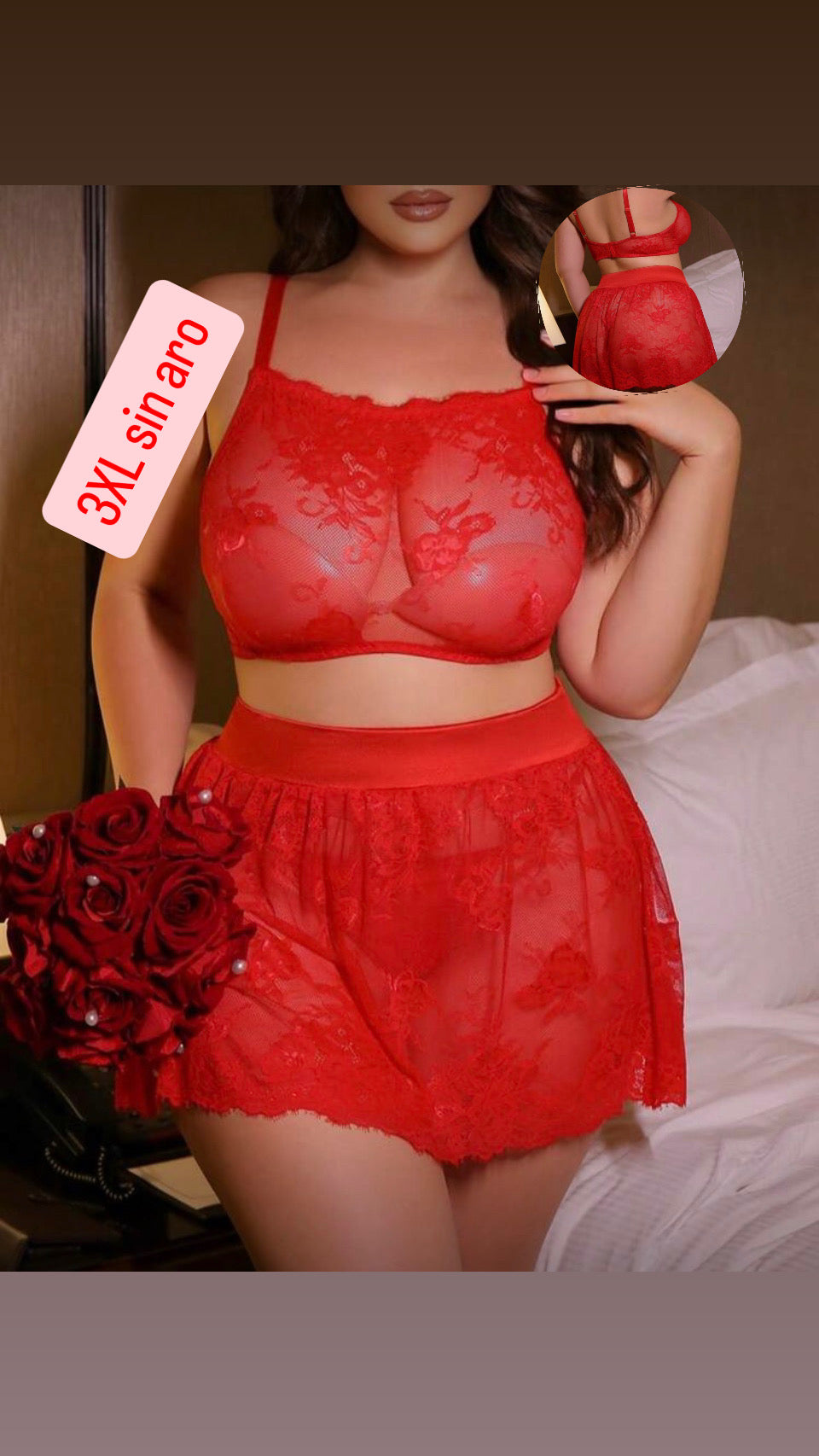 Conjunto rojo 3XL