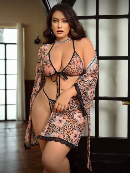 Lencería + bata XL