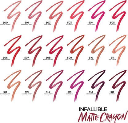 Lápiz Labial Matte Infallible L'Oreal Paris