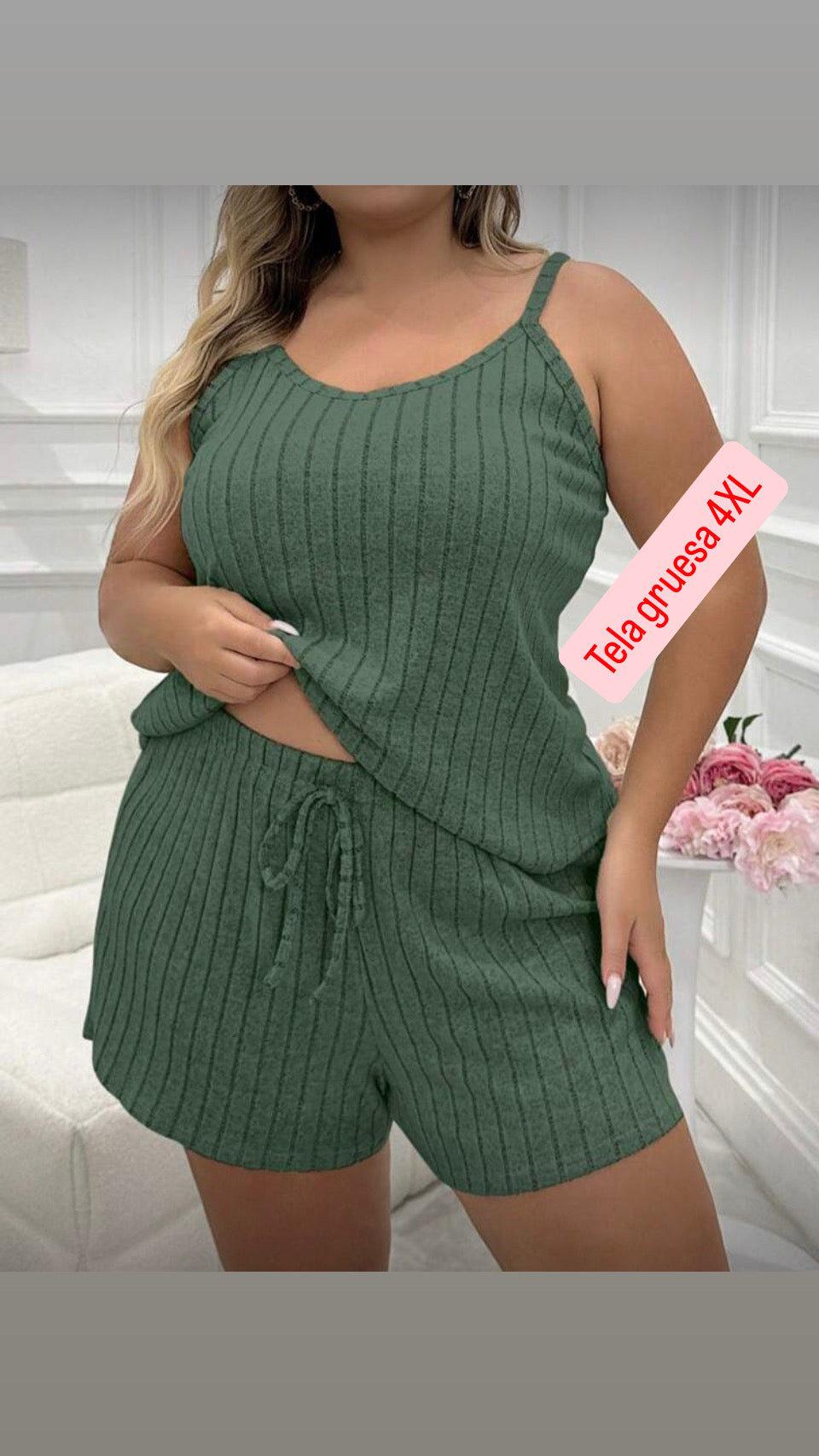 Pijama verde 4XL