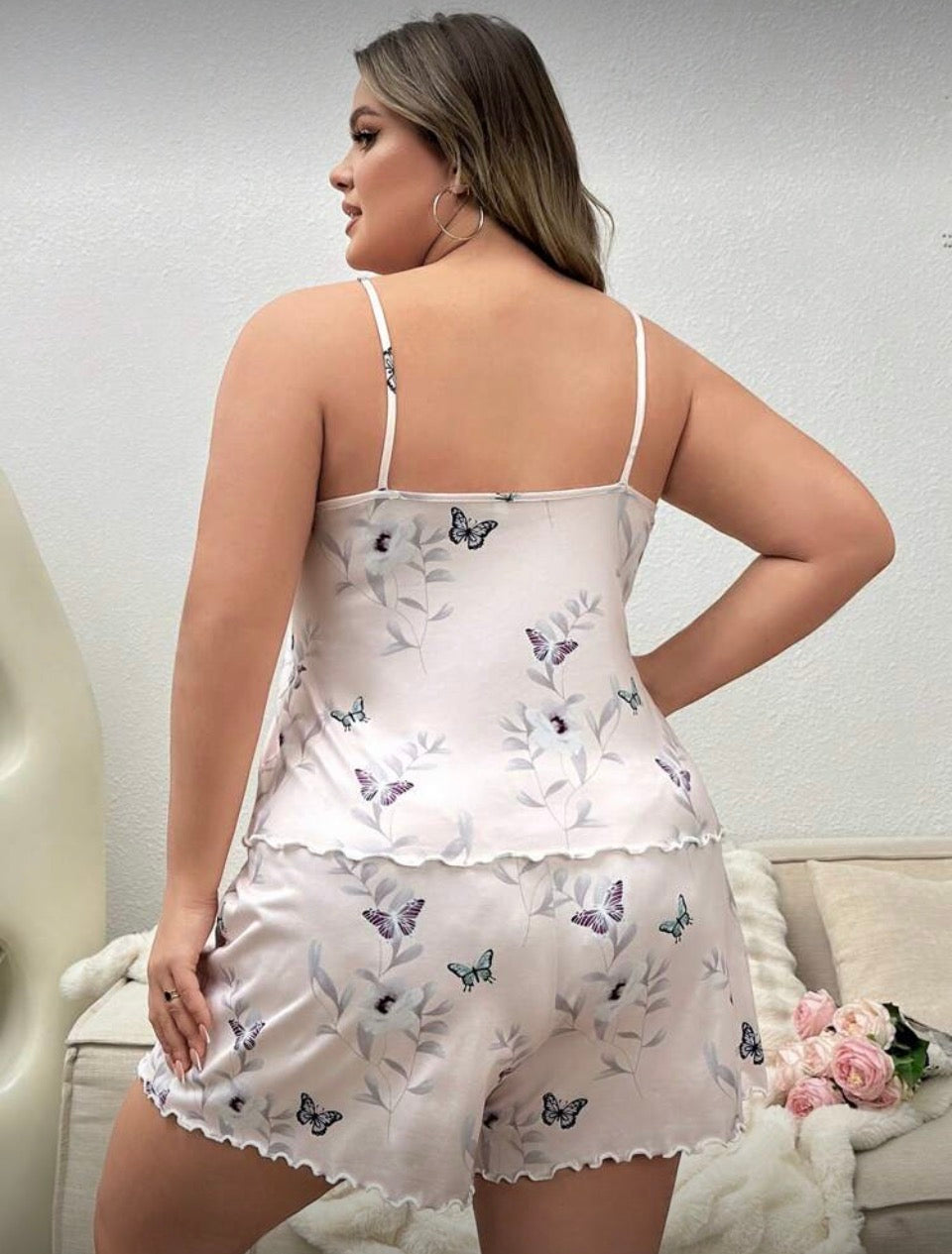 Pijama con mariposas 4XL
