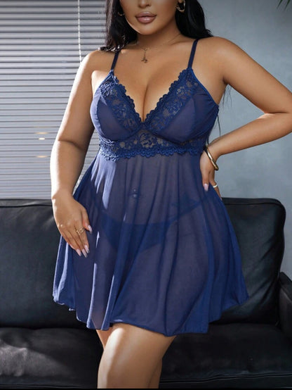 Babydoll azul marino 3XL