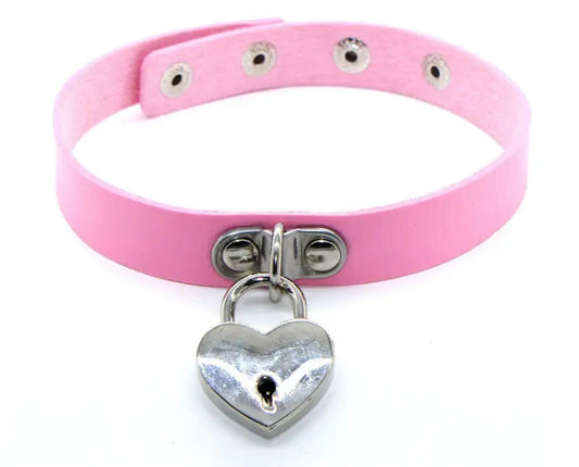 Choker Rosado con Candado