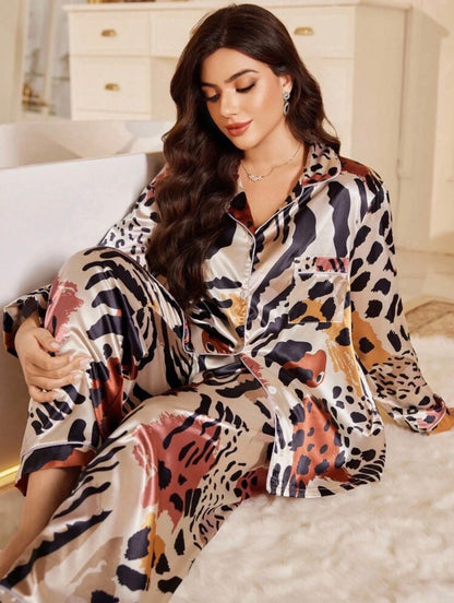 Pijama satén 4XL
