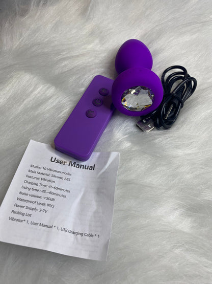 Vibrador anal 10 velocidades recargable