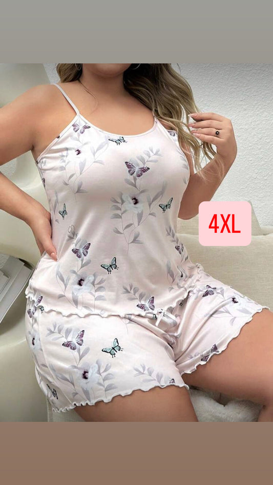 Pijama con mariposas 4XL