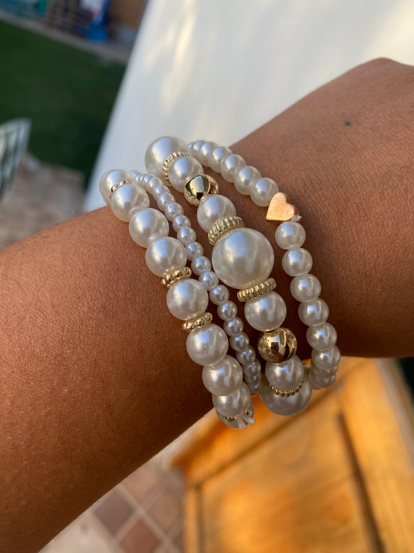 Kit de pulseras con Perlas (4unidades)