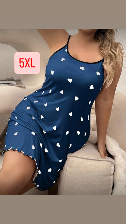 Camisón azul oscuro 5XL