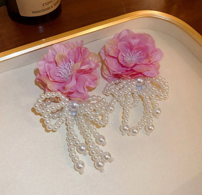 Caravanas flor grande