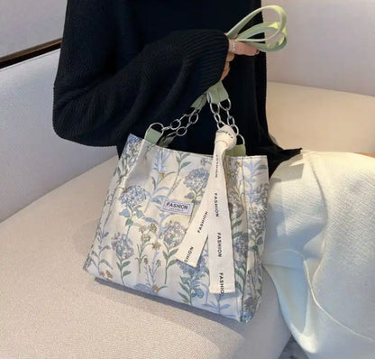 Bolso floral verde