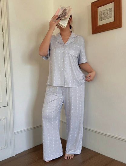Pijama gris claro 2XL