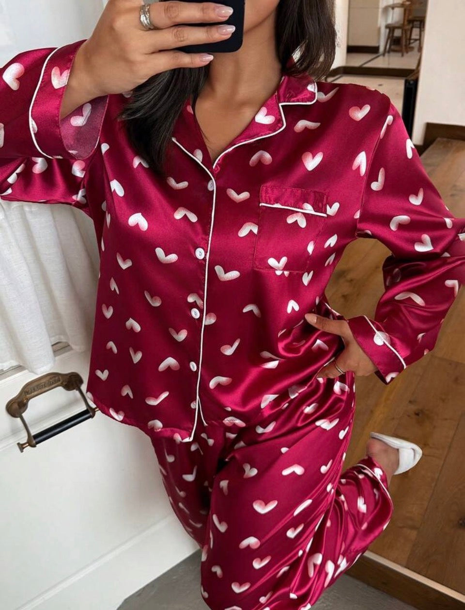 Pijama 4XL satén