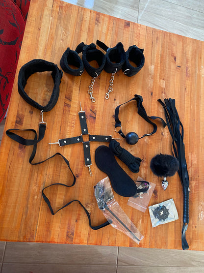 Kits BDSM negro 12pcs