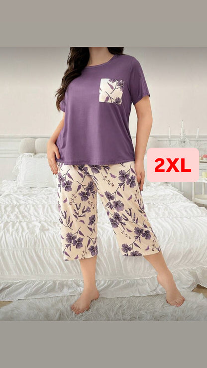 Pijama 2XL violeta