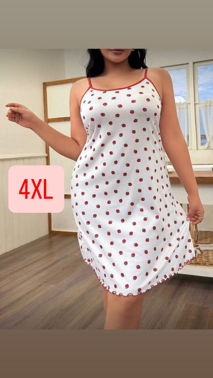Camisón con frutillas 4XL