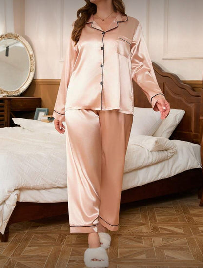 Pijama satén 2XL