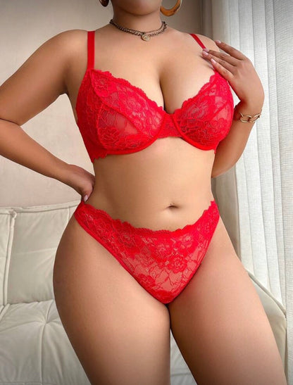 Conjunto rojo XL con aro
