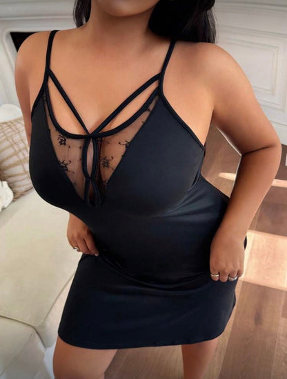 Camisón negro 2XL