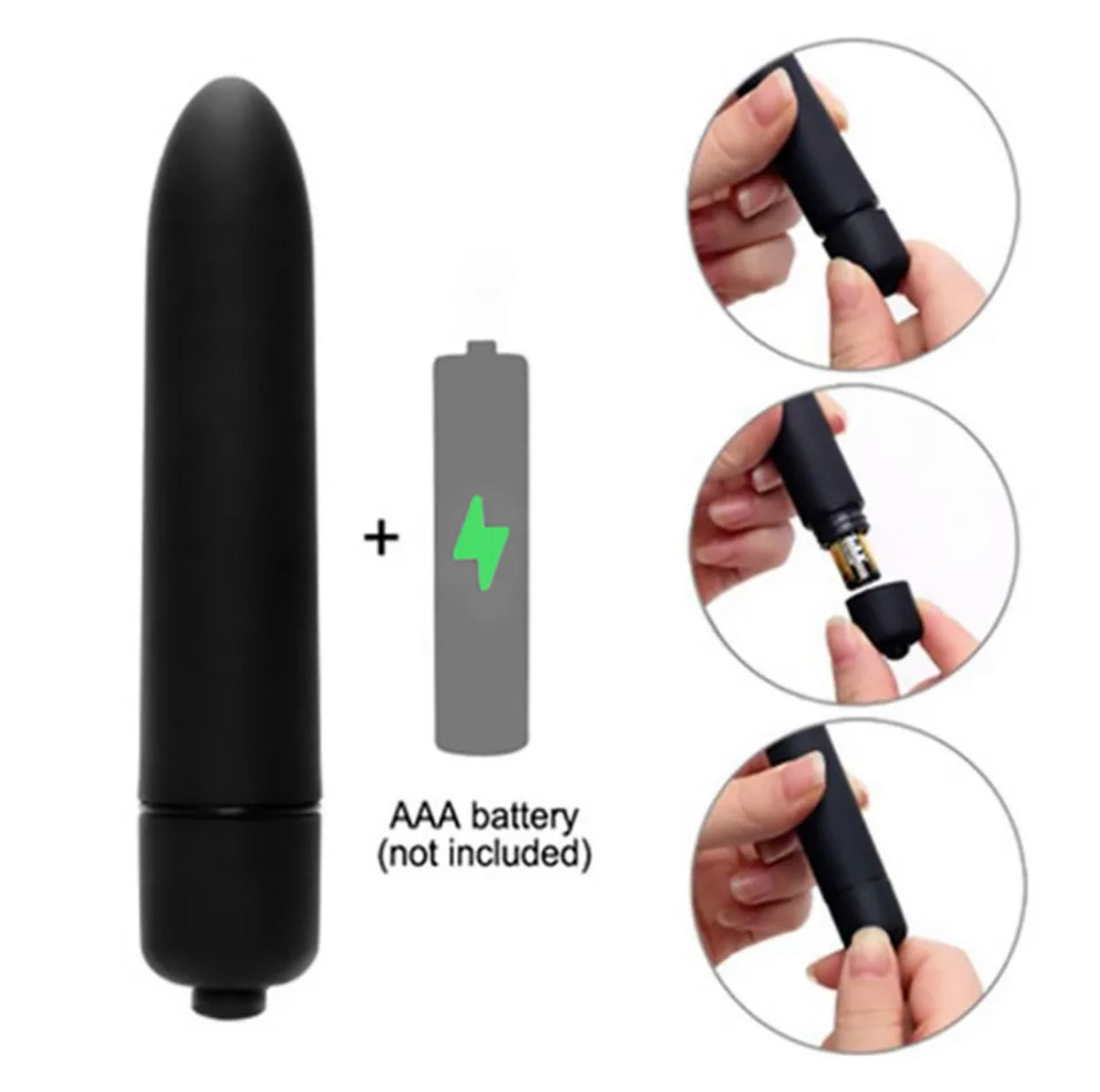 Vibrador mini-bala a pila