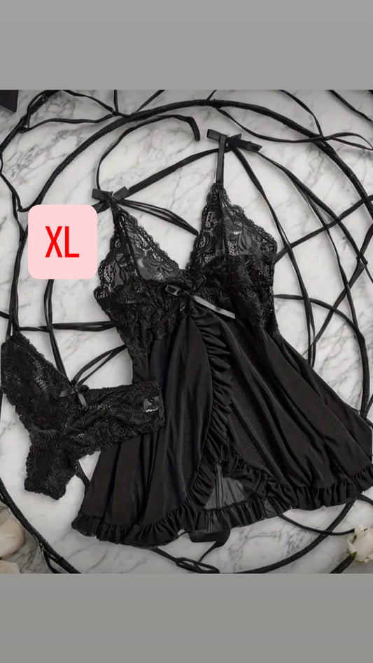 Babydoll negro XL