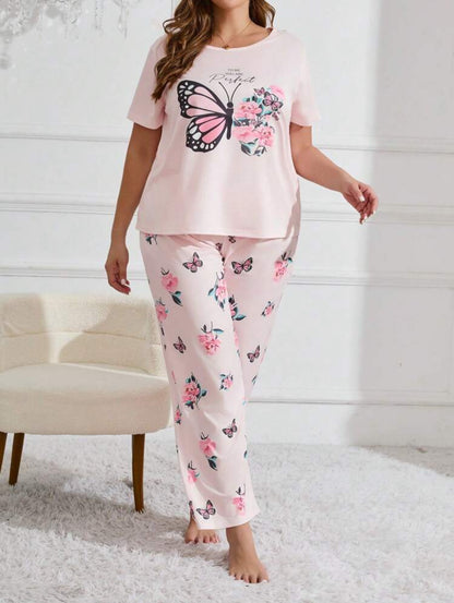 Pijama mariposa rosa