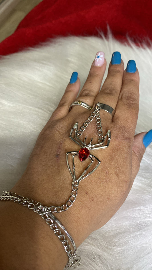 Pulsera c/anillo araña