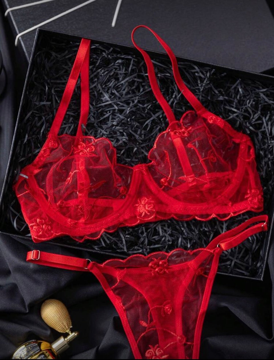 Conjunto rojo 3XL con aro