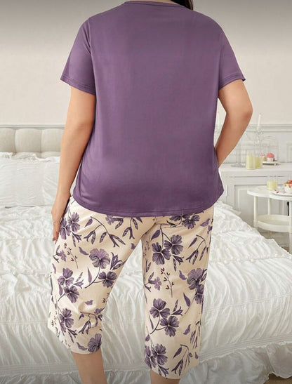 Pijama 2XL violeta