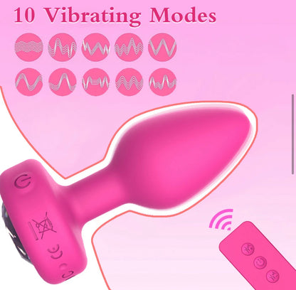 Vibrador anal 10 velocidades recargable