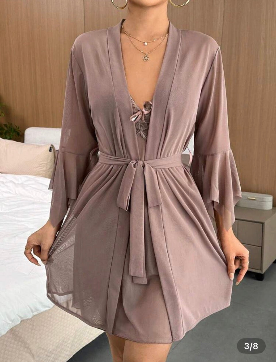 Camisón sexy + bata XL