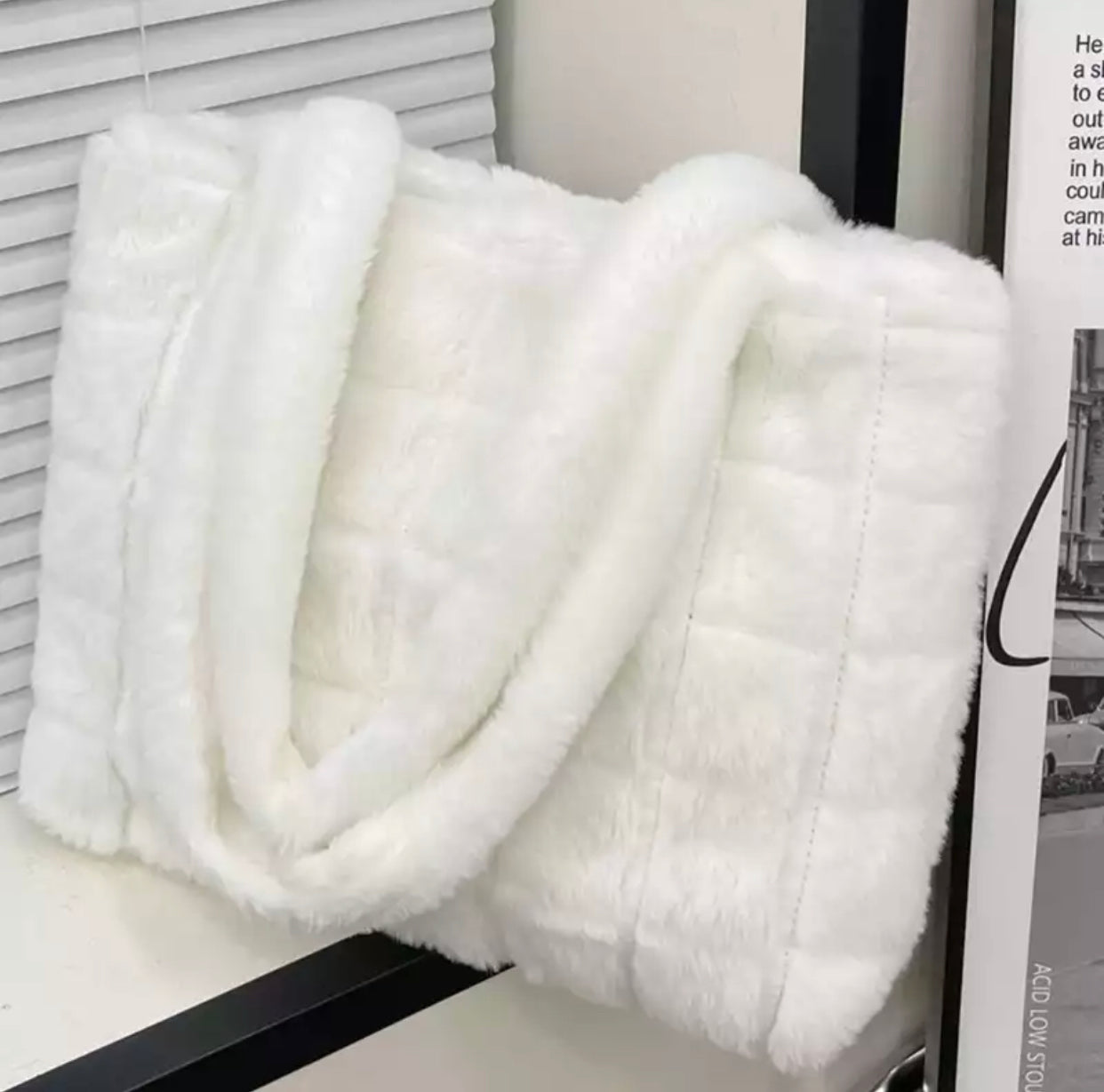 Bolso para invierno en blanco