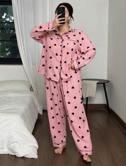 Pijama rosa 4XL