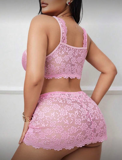 Conjunto rosa 4XL