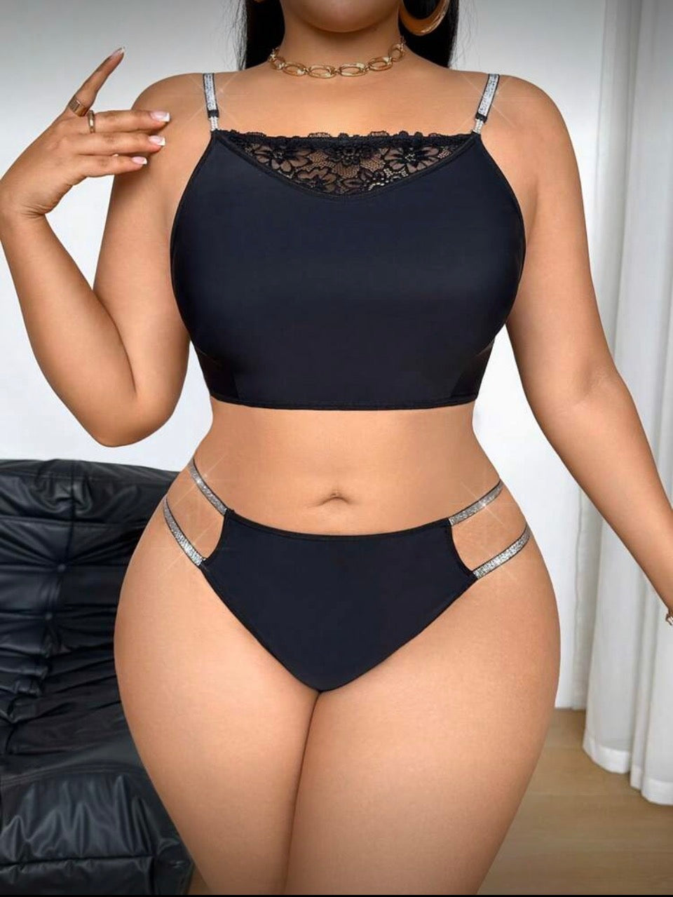 Conjunto negro XL (chico 46)