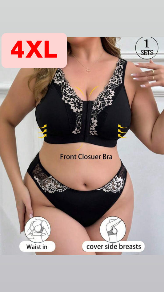 Conjunto negro y blanco 4XL