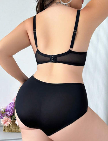 Negro c/corazones 4XL