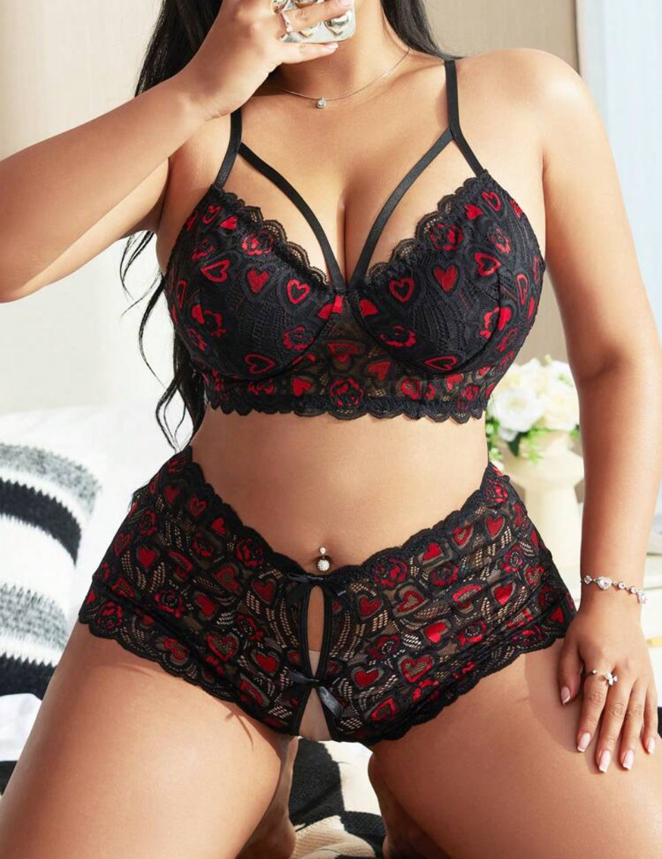 Conjunto sexy 4XL